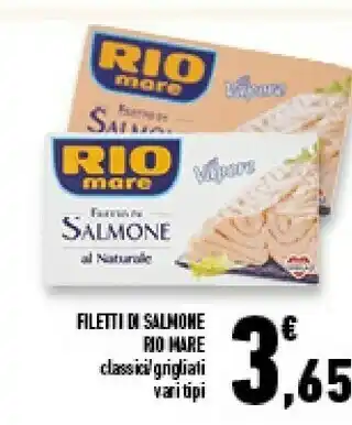 Conad Superstore Rio Mare Filetto Di Salmone Al Naturale offerta
