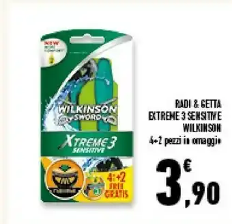 Conad Superstore Wilkinson sword Radi & Getta Extreme 3 Sensitive offerta