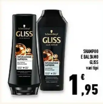Conad Superstore Schwarzkopf Shampoo/ Balsamo Gliss offerta