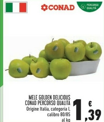 Conad Conad Mele Golden Delicious offerta
