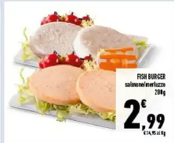 Conad Superstore Fish Burger Salmone offerta