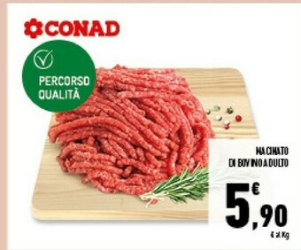 Conad Superstore Conad Macinato Di Bovino Adulto offerta