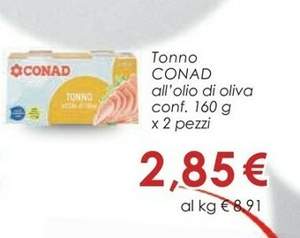 Conad Conad Tonno All'olio Di Oliva offerta
