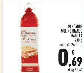 Conad Mulino Bianco Pan Carrè 430 G(ml) offerta