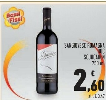 Conad Scjucaren Sangiovese 750 G(ml) offerta