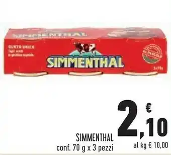 Conad Simmenthal Carne In Scatola 210g offerta