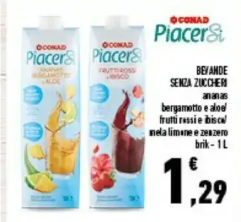 Conad Superstore Conad Bevanda Alla Ananas Senza Zuccheri 1000ml offerta