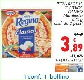 Conad Cameo Pizza Regina Classica Margherita offerta