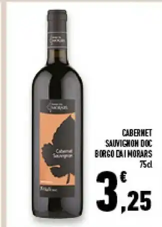 Conad Superstore Borgo Di Morars Cabernet Sauvignon Doc offerta