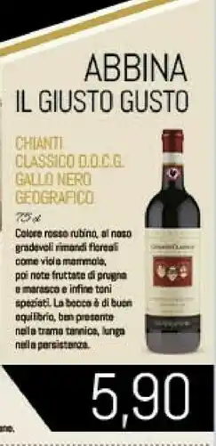 Conad Geografico - Chianti Colli Senesi 750 g(ml) offerta