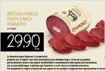 Conad Rigamonti Bresaola Angus Punta Anca offerta
