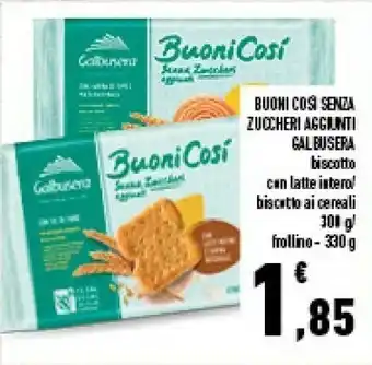 Conad Superstore Galbusera Buoni Cosi Senza Zuccheri offerta