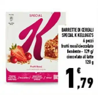 Conad Superstore Kelloggs Kellogg's - Special K Barretta Ai Cereali Con Cioccolato Al Latte 120 G(ml) offerta
