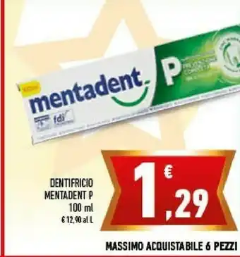Conad Mentadent P Dentifricio Desensibilizzante 100 G 100 Ml offerta