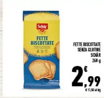 Conad Superstore Schar Fette Biscottate Senza Glutine offerta
