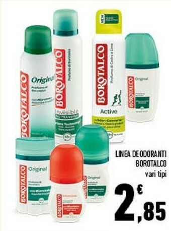 Conad Borotalco Linea Deodoranti offerta