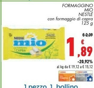 Conad Superstore Nestlè Formaggino Mio offerta