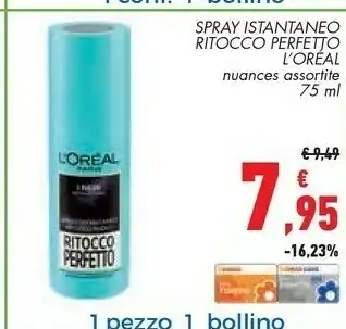 Conad Superstore L'Oreal Spray Istantaneo Ritocco Perfetto offerta