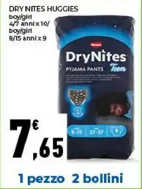 Conad Huggies Dry Nites Boy/ Girl offerta