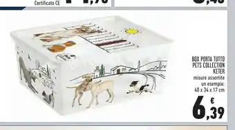 Conad Superstore Keter Box Porta Tutto Pets Collection offerta
