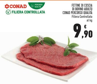 Conad Superstore Conad Fettine Di Coscia Di Bovino Adulto Percorso Qualità offerta