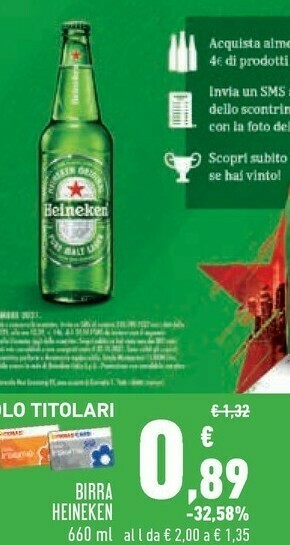 Conad Superstore Heineken Birra 660 G(ml) offerta