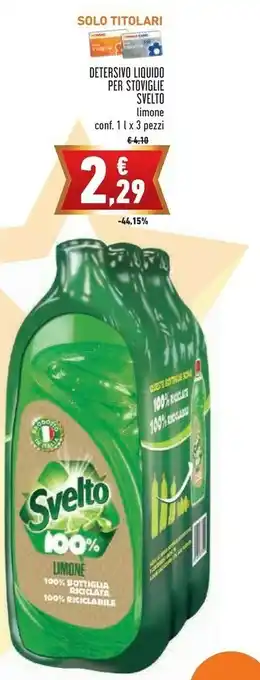 Conad Superstore Svelto Detersivo Liquido Per Stoviglie offerta