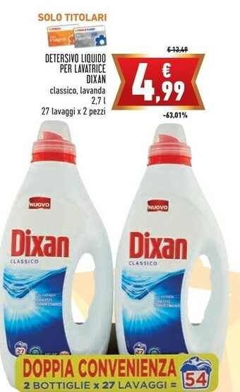 Conad Dixan Detersivo Liquido Per Lavatrice offerta