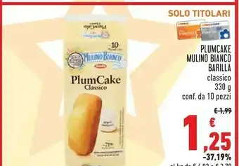 Conad Barilla Plumcake Classico offerta