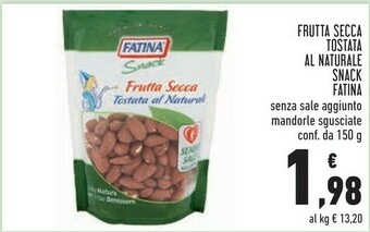 Conad Fatina Frutta Secca Snack 150 G(ml) offerta