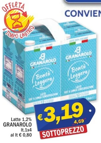 Ard Discount Latte 1,2% GRANAROLO lt. 1x4 offerta