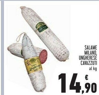 Conad Superstore Cavazzuti Salame Milano offerta