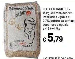 Iper La Grande Holz power 1 pellet bianco offerta