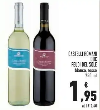 Conad Castelli romani Feudi Del Sole Bianco DOC offerta