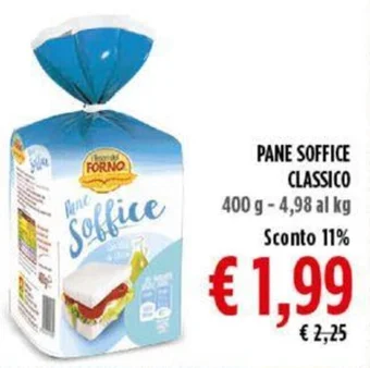 Todis PANE SOFFICE CLASSICO 400 g offerta