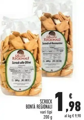 Conad Superstore Bontà regionali Bonta Regionali Scrock 200 G offerta