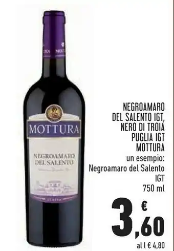Mottura Negroamaro Del Salento IGT, Nero Di Troia Puglia IGT