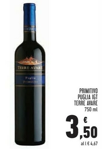 Conad Superstore Terre Avare Primitivo Puglia IGT offerta