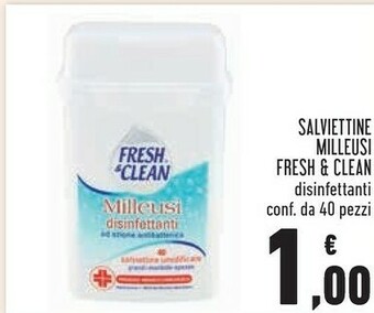 Conad Fresh & Clean Salviettine Milleusi offerta