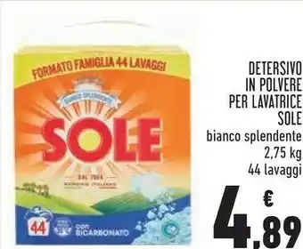 Conad Sole Detersivo In Polvere offerta