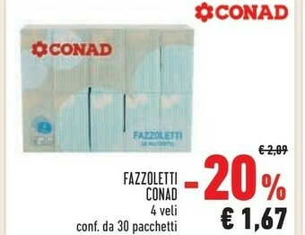 Conad Conad Fazzoletti offerta