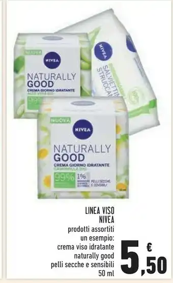 Conad Nivea Crema Viso Idratante Naturally Good Pelli Secche E Sensibili 50 Ml offerta