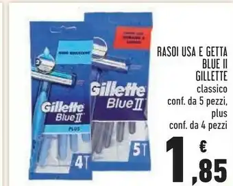 Conad Gillette Blue 2 Rasoio Da Uomo Blu offerta