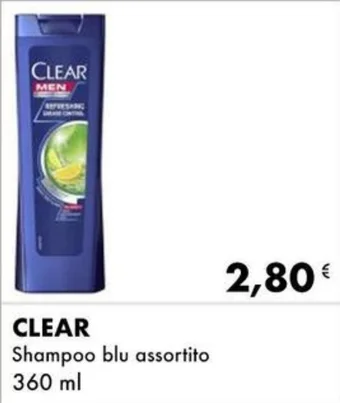 Iper Tosano CLEAR Shampoo blu assortito 360 ml offerta