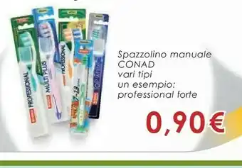 Conad Conad Spazzolino Manuale Professional Forte offerta