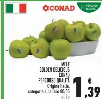 Conad Superstore Conad Mele Golden Delicious Percorso Qualità offerta