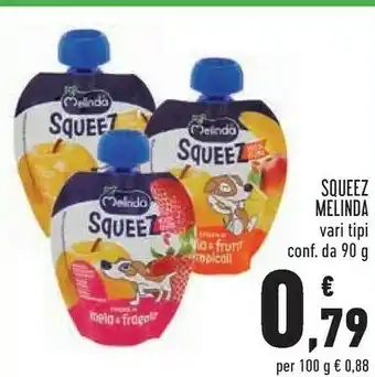 Conad Superstore Melinda Squeez Mela Golden 90 G(ml) offerta