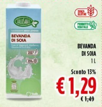 Todis BEVANDA DI SOIA 1 L offerta