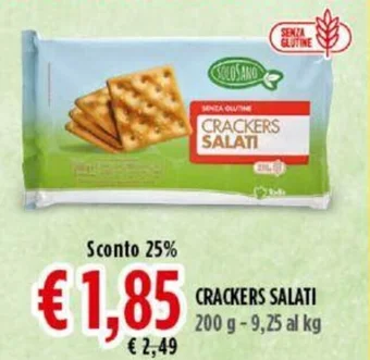 Todis CRACKERS SALATI 200 g offerta
