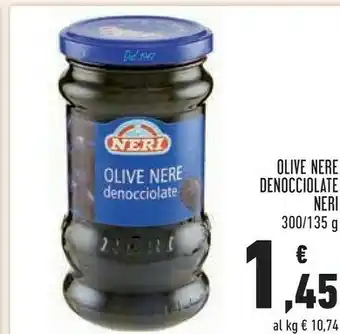 Conad Superstore Neri Olive Nere Denocciolate 135 G(ml) offerta